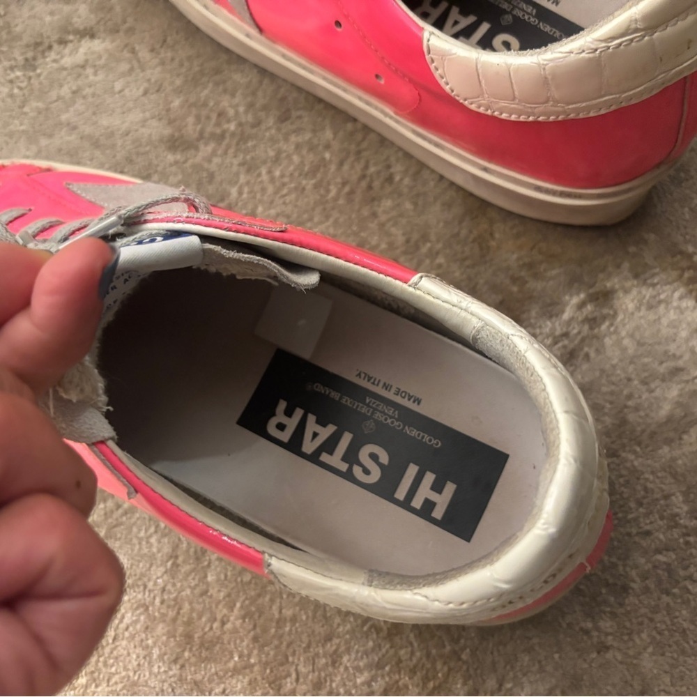 Golden Goose Pink and Gray Sneakers Size 41 - Picture 11 of 12